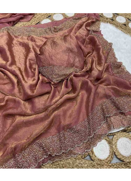 Mauve Colour Space Silk Party Wear Sarees Bulk Orders In India Kc 785